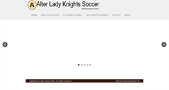 Desktop Screenshot of altersoccer.net